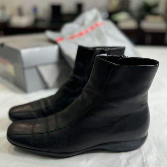 Prada Calf Booties sz 38.5 - Picture 1 of 12